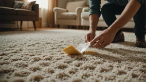 wachs aus teppich entfernen