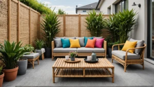 sichtschutz ohne bohren terrasse