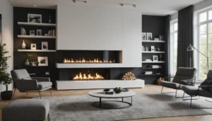 kamin mittig im raum